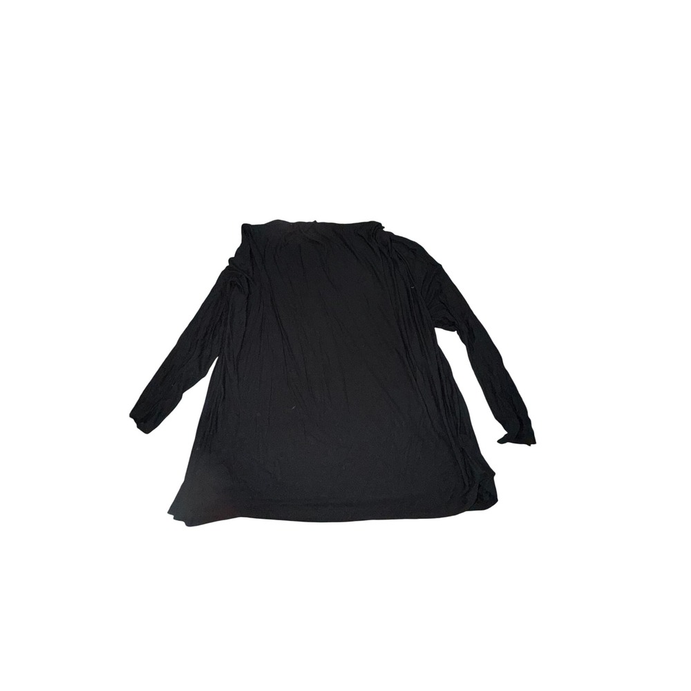 ATTITUDES by Renee Black Sheer Open Front Long Sleeve Duster‎ Cardigan 3X - Picture 6 of 7